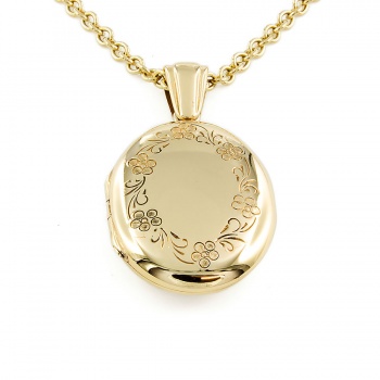 9ct gold 13g 16 inch Locket with chain